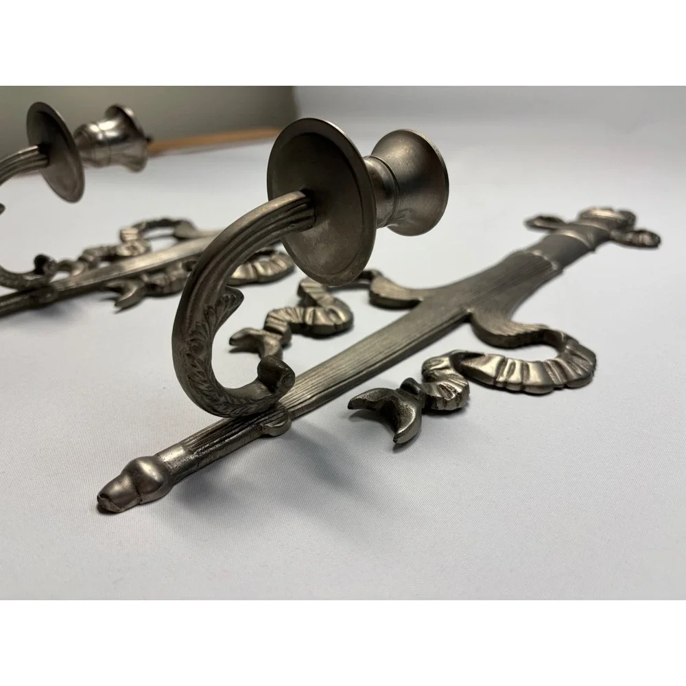 Gothic Medieval Knight‎ Wall Sconce Set Castle Candle Holders Game Thrones